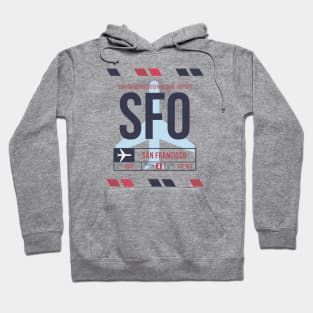 San Francisco (SFO) Airport Code Baggage Tag A Hoodie